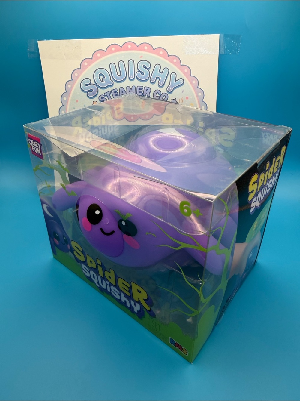 Purple Spider Squishy Plush Toy